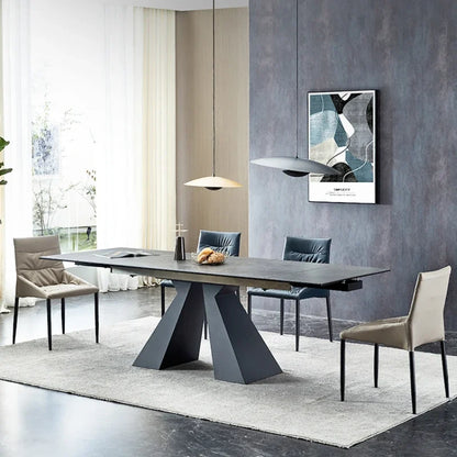 Design Modern Dining Tables Extendable Luxury Living Room Kitchen Dining Tables Coffee Nordic Mesa Comedor Home Furniture SR50DT