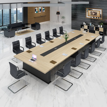 Fashion Modern Large Conference Long Table Meeting Conference Table 12 People Meeting Desk