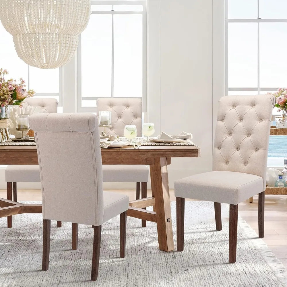 Upholstered Dining Chairs Set of 4