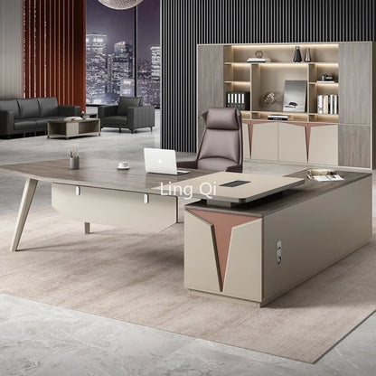 Designer High Quality Office Desk Girl Secretary Executive Reception Computer Desks Reading Work Mesa De Escritorio Furniture