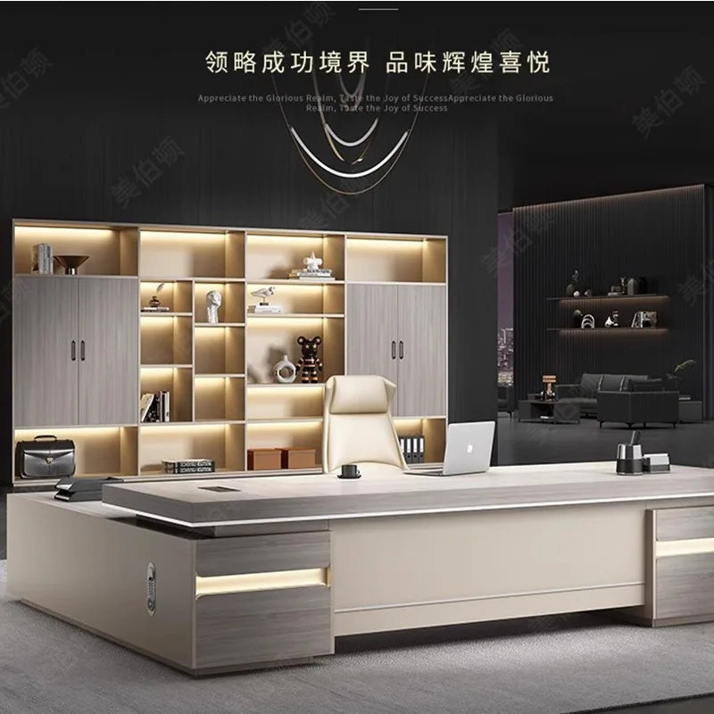 Computer Work Desk Workstation Pullout Under Organizer Storage Vanity Work Desk Appoint Scrivania Ufficio Luxury Furniture