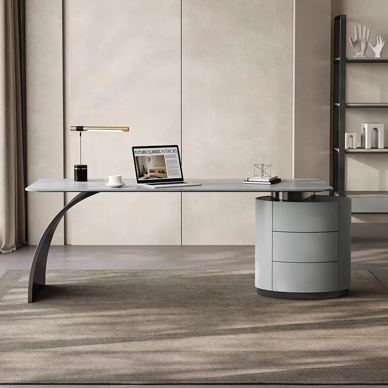 Luxury Modern Office Desks Executive Computer Desktop Work Office Desks Writing Study Mesa Escritorio Office Furniture WN50OD