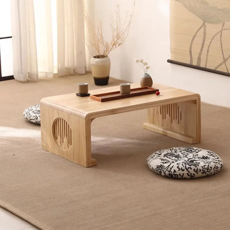 Floor Japanese Coffee Table Wood Entryways Vanity Sideboards Table Storage Couch Mesa De Centro Salon Livingroom Furniture Sets