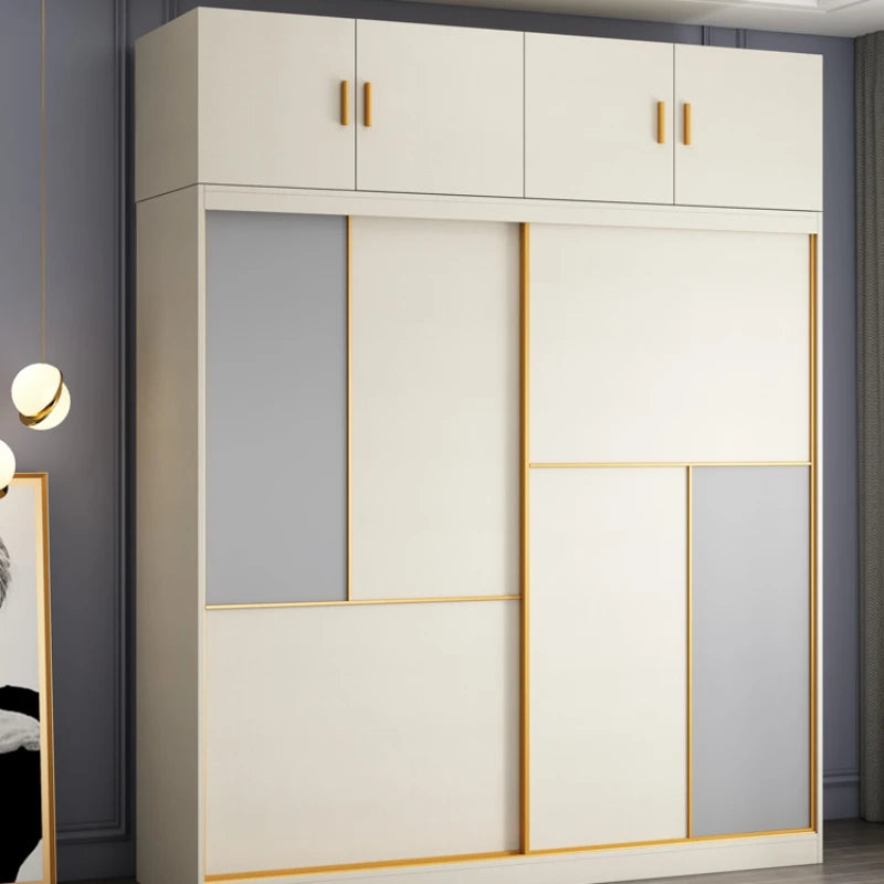 Modern Couples Wardrobe Design Luxury Wooden Home Wardrobe Storage Clothes Armadio Camera Da Letto Furniture Bedroom