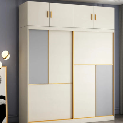 Modern Couples Wardrobe Design Luxury Wooden Home Wardrobe Storage Clothes Armadio Camera Da Letto Furniture Bedroom