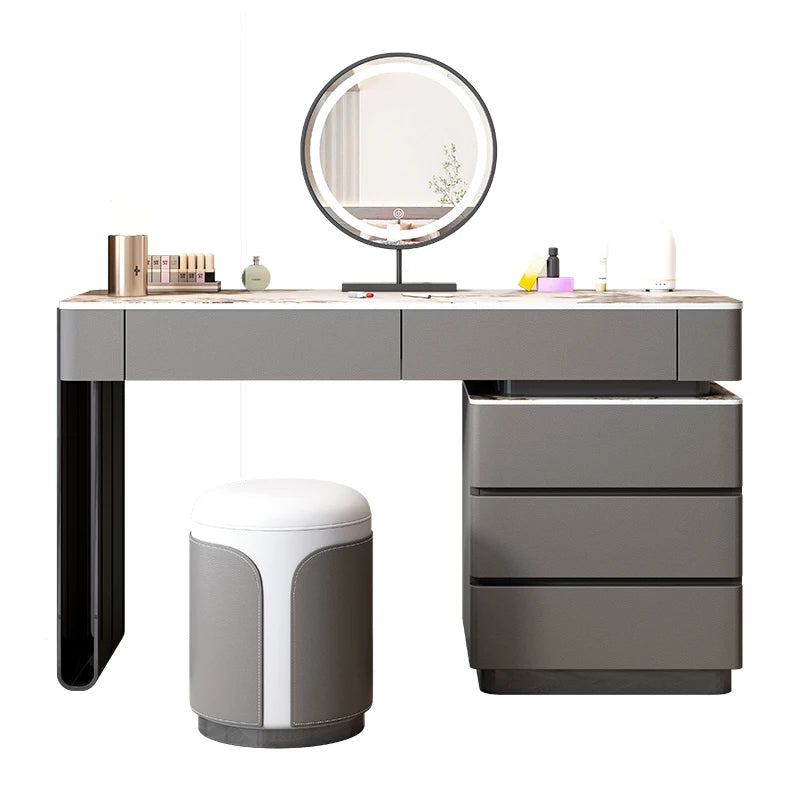 Luxury Drawers Dressing Table Mirror White Bed Side Cosmetic Vanity Table Room Nordic Coiffeuse Chambre Femme Room Furniture