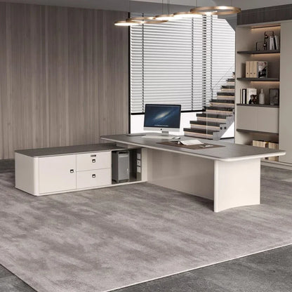 Study Computer Desk Executive Gaming Corner Luxury Modern Office Desk Drawers Workstation Mesas De Computador Office Furniture