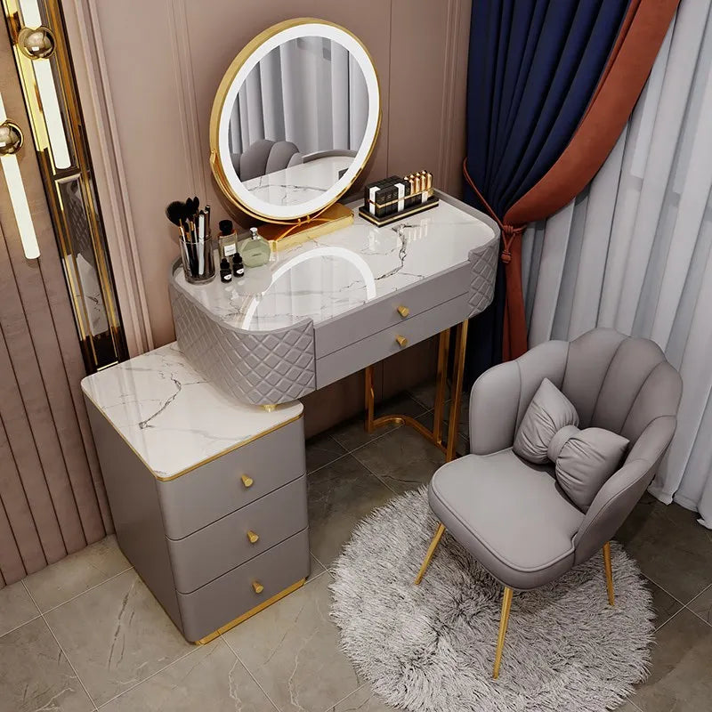 Closet Organizer Vanity Table Living Storage Salon Mobile Mirror Small Vanity Table Hotel Meubles De Chambre Dresser Furniture