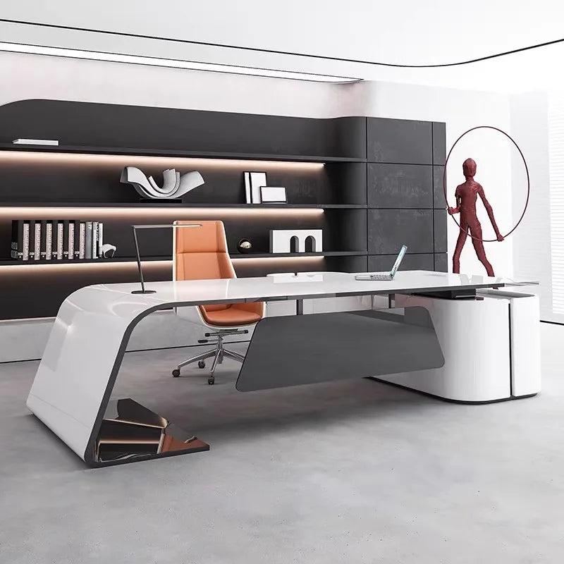 Drawers Computer Luxury Office Desktop Executive Conference Office Desk Storage Workbench Tavolo Da Lavoro Office Furniture