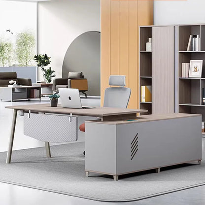 Executive Supplies Office Desk Writing Organizers Standing Reception Computer Desks Storage Luxury Mesa De Computador Furniture