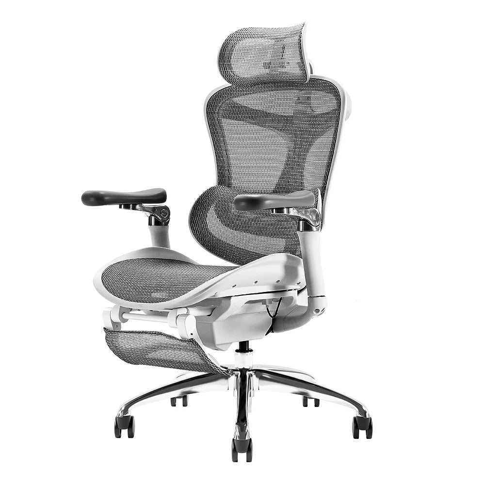 Sihoo A3 High Quality Back Mesh Fabric Swivel Computer Desk Chair Luxury Ergonomic Gray Office Chairs With Headrest