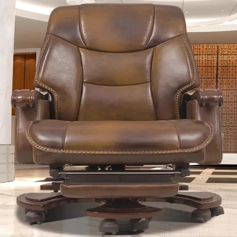 Leather Comfy Office Chairs Recliner Executive  Rolling Comfortable Gaming Chair Work Sillas Luxury Furniture