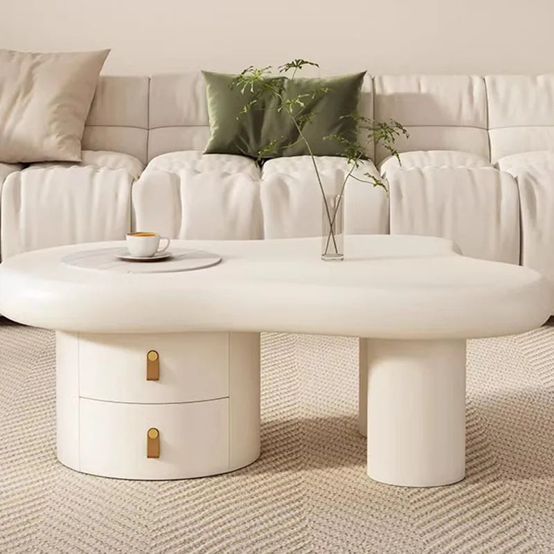 Storage Living Room Coffee Table Trau Small White Nordic Mobile Coffe Table Mesa Lateral Minimalist Mesa De Centro Furniture