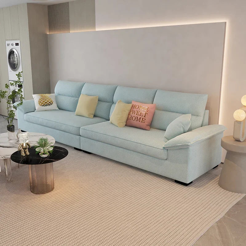 Adults Lazy Living Room Sofa Nordic Family Comfortable Economic Sofas Elegant Corner Canape Salon De Luxe Home Furniture