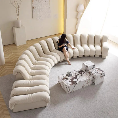 Aesthetic Sectional Couch Lounge Modern Floor Set Luxury Relaxing Sofa Elegant Minimalist Muebles Para El Hogar Home Furniture