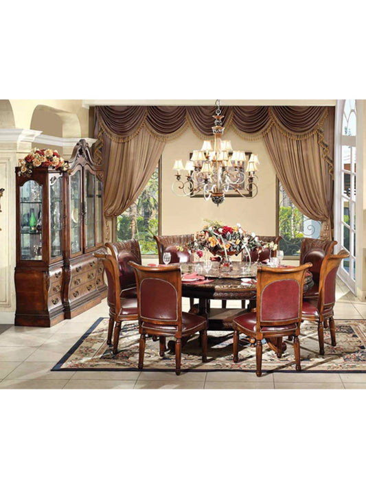 High quality French Provincial restaurants are equipped with classic luxurious wooden American furniture dinning table set