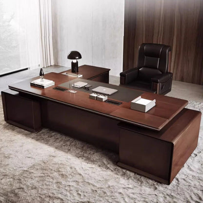 Work Luxury Office Desks Solid Wood Drawers Executive L Shaped Office Desks Writing Escritorios De Oficina Home Furnitures