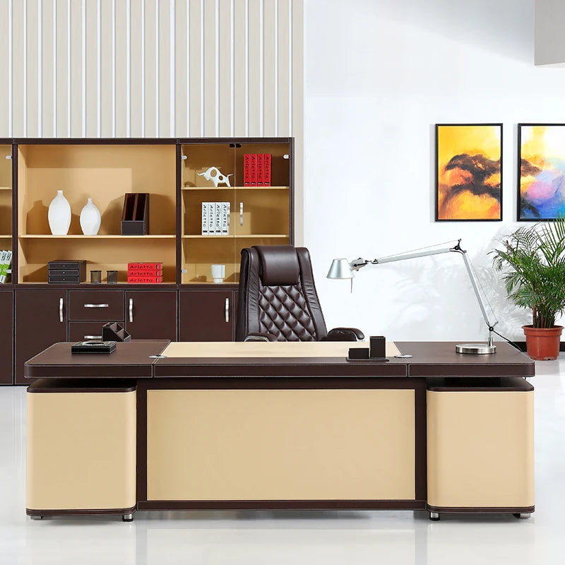 Executive Storage Workstation Desktop Meeting Reception Office Desks Corner Console Scrivanie Per Ufficio Luxury Furniture