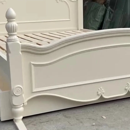 Bedroom furniture French cream style solid wood bed child bed girl princess bed storage bed to prevent abnormal noise