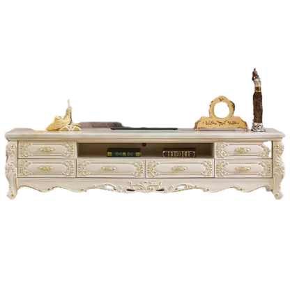 Luxury Simple TV Table Storage Marble Gold Organizer Room TV Table Stand White Muebles Salon Moderno Living Room Furniture