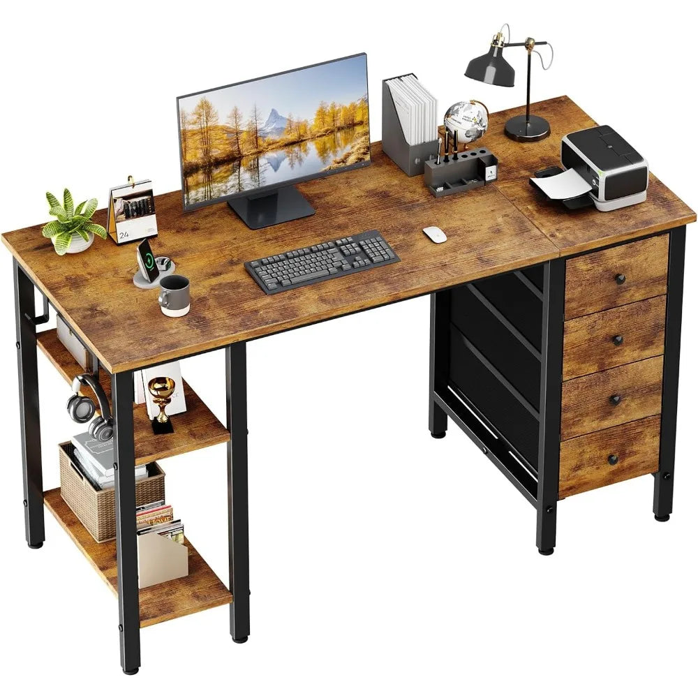 Computer Desk with Drawers & Storage