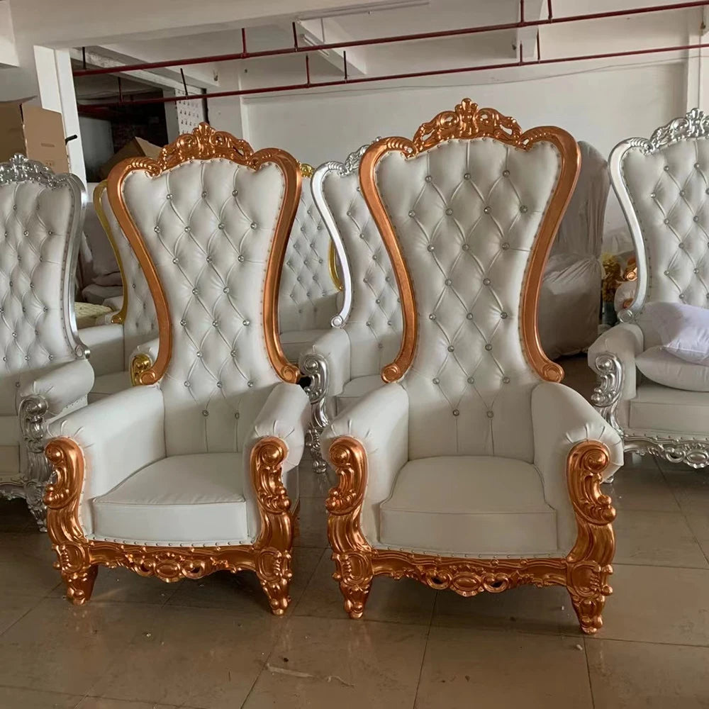 Black Leather Wedding Chairs For Wedding Luxury King Royal Throne Chair Banquet Events