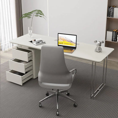 Standing Office Desk Executive Writing Monitor Workbench Wooden White Computer Table Reception Escritorio Gaming Office Supplies