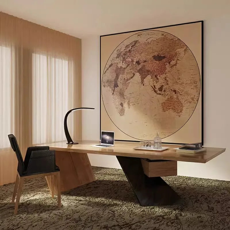 Pc Wooden American Executive Desk Modern and Minimalist Boss Desk Iron Art Computer Creative 학생 책상 Meuble Meeting Furniture