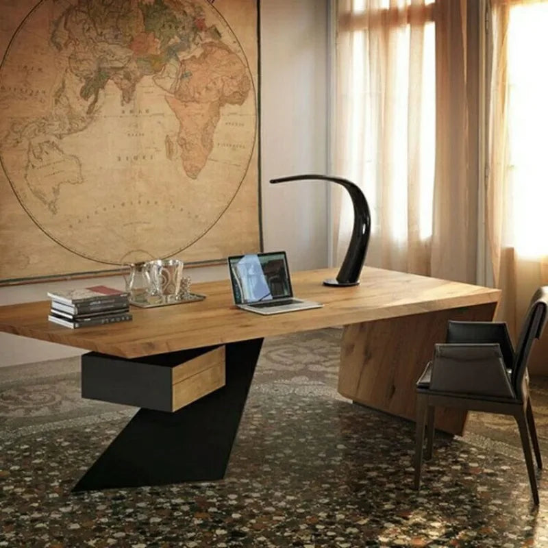 Pc Wooden American Executive Desk Modern and Minimalist Boss Desk Iron Art Computer Creative 학생 책상 Meuble Meeting Furniture