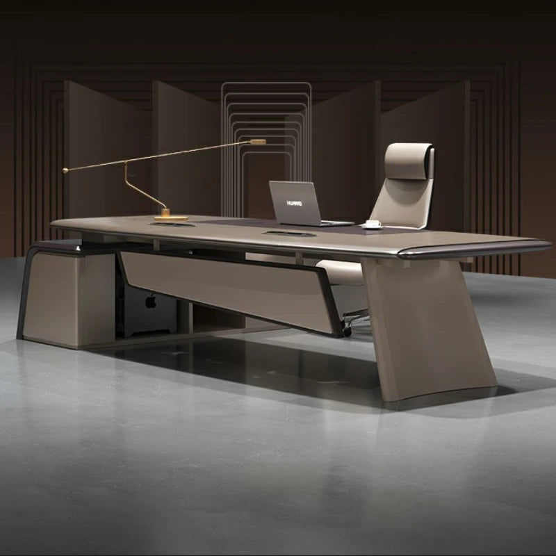 L Shaped Reception Office Desk Standing Organizers Supplies Writing Computer Desks European Executive Mesa Escritorio Furniture