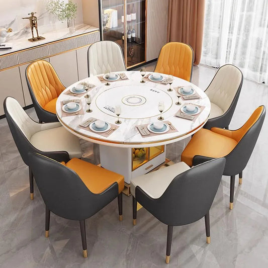 Extendable Folding Dining Table Space Saving Multifunctional Dining Table Salon Luxury Juegos De Comedor Replica Furniture