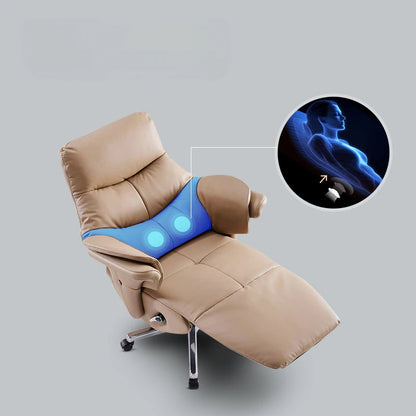 Leather Executive Office Chair Computer Design Modern Comfy Office Chair Mobile Recliner Sillon Escritorio Oficina Furniture