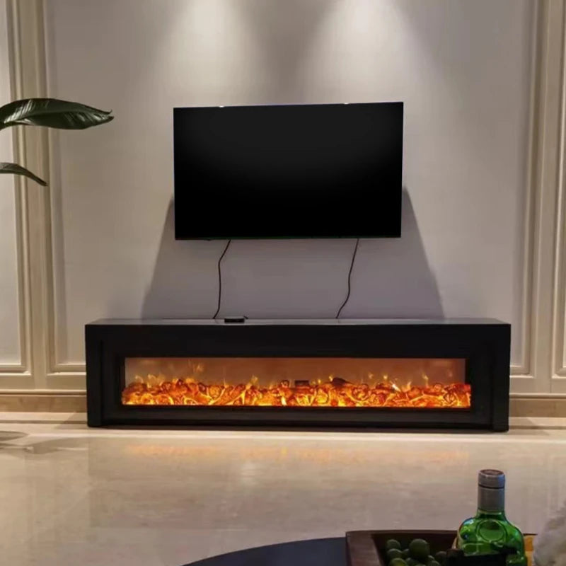 Luxury Innovative Tv Stand Simple White Nordic Storage Display Tv Cabinet Fireplace Glass Minimalistic Tivi Stand Decoration