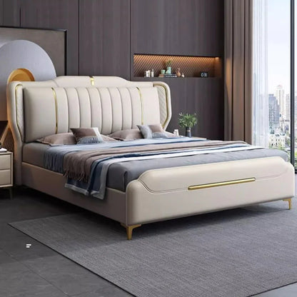 Cheap Modern Double Bed Luxury Storage King Size Lounge Double Bed Bedroom Kids Recamaras King Size Completas Home Furniture