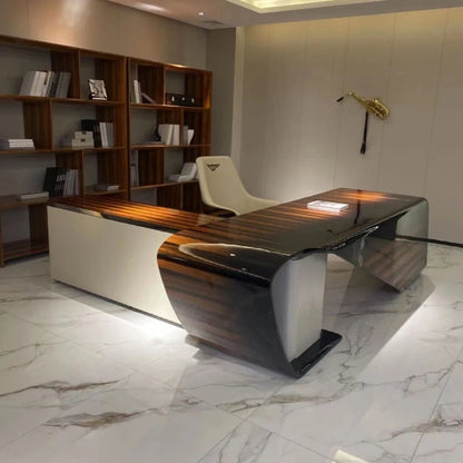 Gaming Executive Study Desk Wooden Office Makeup Storage Computer Desks Vanity Wooden Mesa Para Computador Luxury Furniture