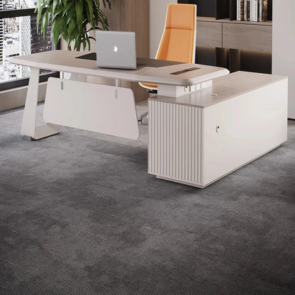 Modern Metal Office Desks Work Gaming Organizer Executive Shelf Computer Office Desks Drawers Tavolo Scrivania Ufficio Furniture