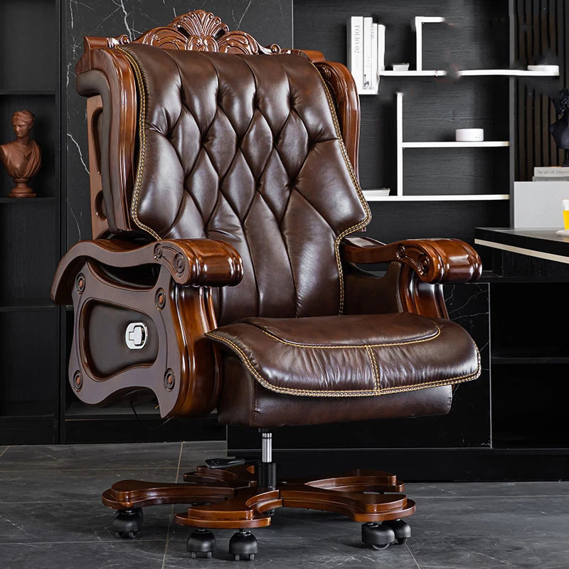 Luxury Massage Office Chair Leather Ergonomic Designer Living Room Gaming Chair Executive Durable  Office Furniture