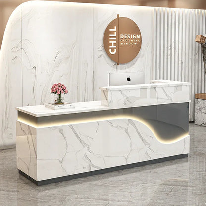 Vanity Mobile Reception Desks Counter Study Shop Gigant Front Desk European Information Recepcion Mostrador Luxury Furniture