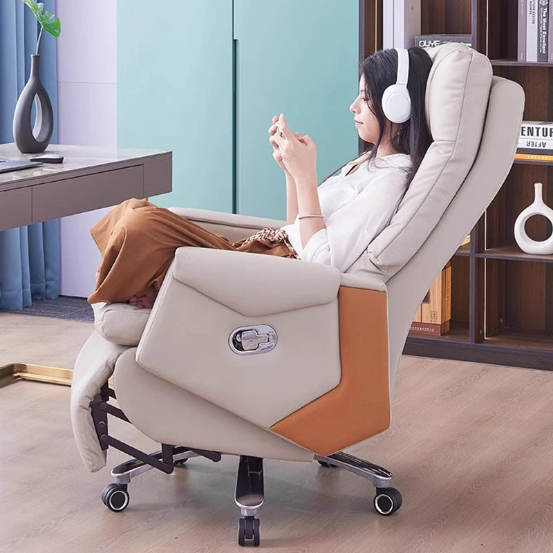 Mobile Throne Office Chair Ergonomic Recliner Luxury Executive Office Chair Computer Arm Nordic Patio Taburete Salon Furniture