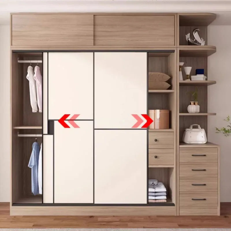 New Nordic Modern Wardrobe Space Saving Drawers Multifunction Storage Wardrobe Luxury Organizer Armario Multiuso Room Furniture