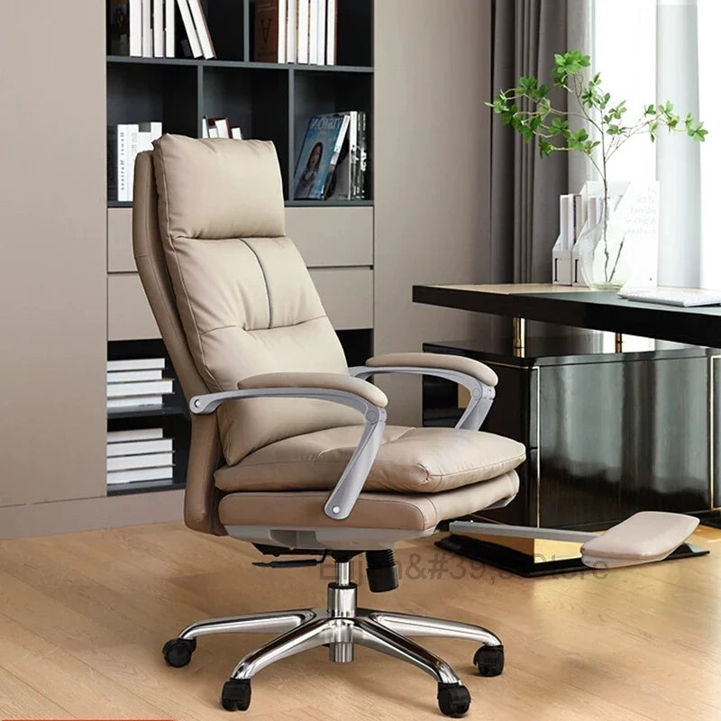 Swivel Computer Chair Ergonomic Playseat Reading Accent Chair White Study Floor Bedroom Silla De Oficina Office Furniture