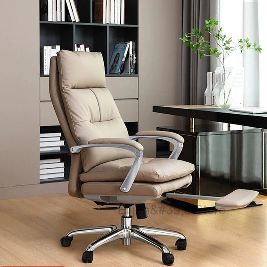 Swivel Computer Chair Ergonomic Playseat Reading Accent Chair White Study Floor Bedroom Silla De Oficina Office Furniture