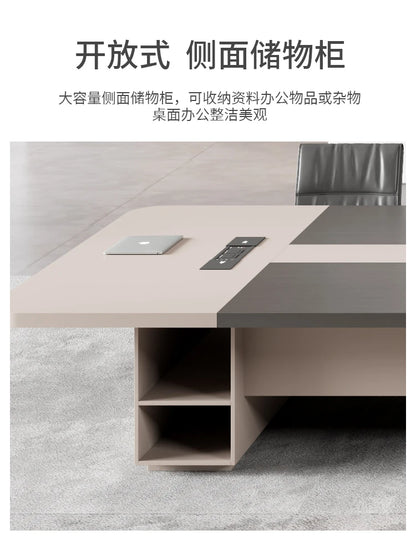 Large Conference Table,  Minimalist Modern Negotiation Table, Conference Room Office Desk and Chair