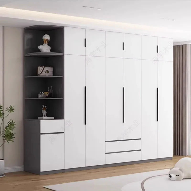 Luxury Storage Bedroom Wardrobe Modern Multifuncion Bedroom Organizer Wardrobe Women Drawers Armario Para Ropa Room Furniture