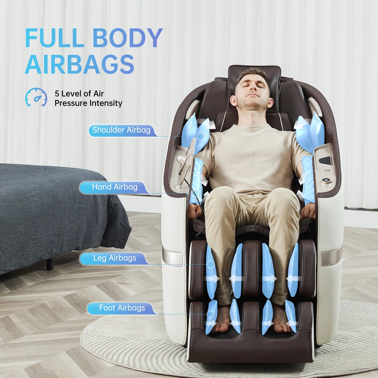 wholesale Adjustable variation chair massage recliner zero gravity electric massage chair 4d zero gravity with phone stand