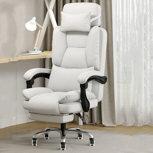 Comfy Office Chair Ergonomic Dinning Nordic Bedroom Modern Chair Salon White Vanity Cadeira Para Escritorio Nordic Furniture