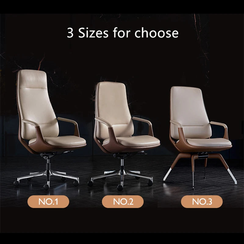 Home Use Hot Sell High quality comfortable modern PU leather swivel manager boss office chair Italy Design Office chair