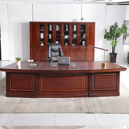 President Luxury Desk Table Non Slip Ma Office Drawers Writing Free Shipping Desk Table Boss Modern Mesa Escritorio Furniture