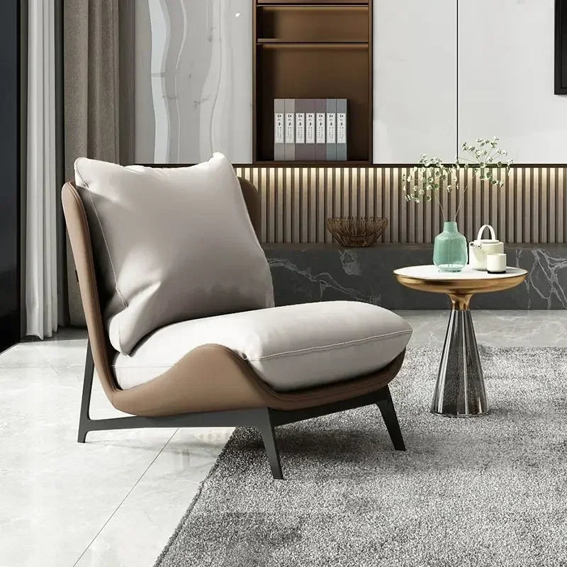 Accent Living Room Chairs Nordic Bedroom Sofa Makeup Modern Leather Meditation Mobile Single Fauteuil Salon Room Furniture