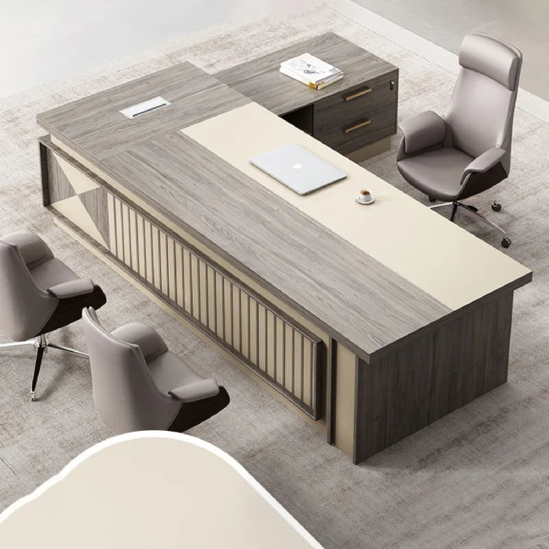 Corner Organizer Offices Desk White Computer Conference Reception Desks Executive Drawers Mesa Escritorio Furniture Desks